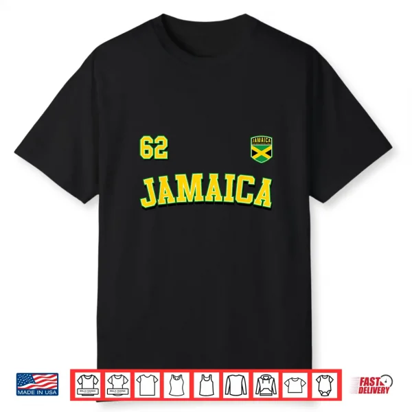 Jamaica 62 Independence Day 2024 Jamaican Flag Jersey Shirt