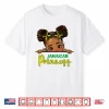 Jamaican Princess Messy Bun Girl Kids Toddlers Jamaica Flag Shirt