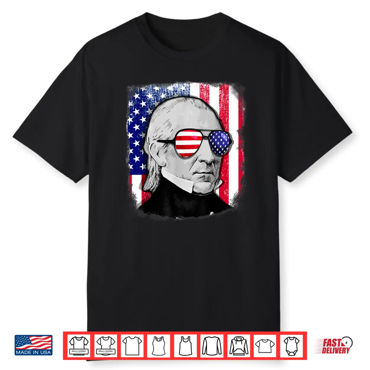 James K Polk Us Flag Tshirt 4Th Of July James K Polk Us Flag Tshirt 4Th Of July