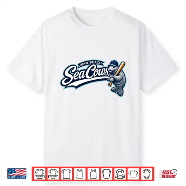 Juno Beach Sea Cows Baseball Manatee Shirt