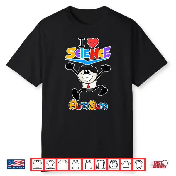 Kids Aumsum I Love Science Shirt