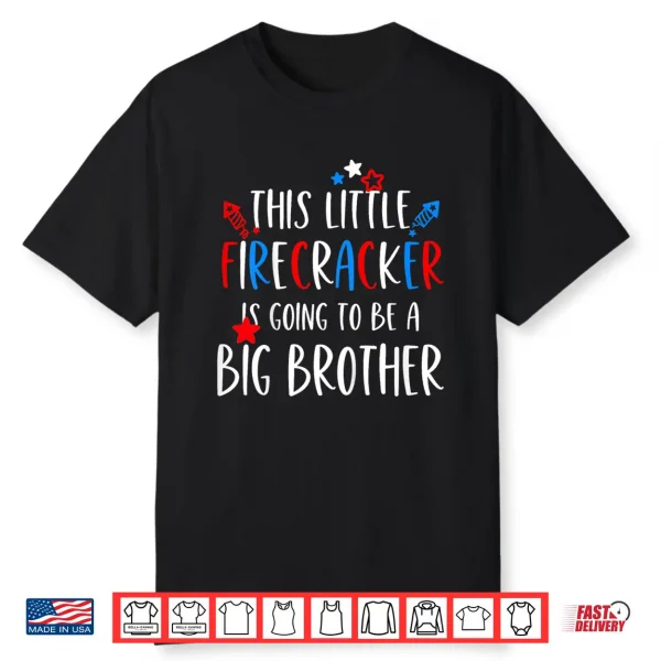 Kids Big Brother 4Th Of July Toddler Boy Independence Day Shirt