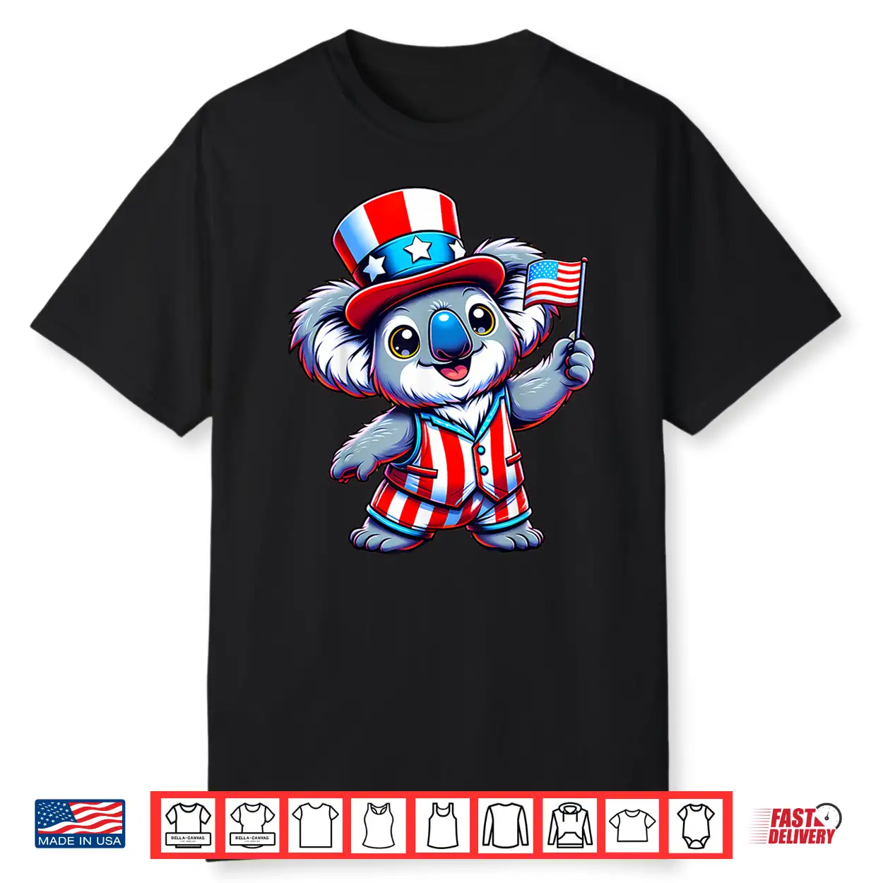 Koala Happy 4Th Of July Independence Day Men Women Kids Shirt Koala Happy 4Th Of July Independence Day Men Women Kids Shirt