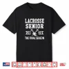 Lacrosse Senior 2026 High School Senior Night Graduation Shirt