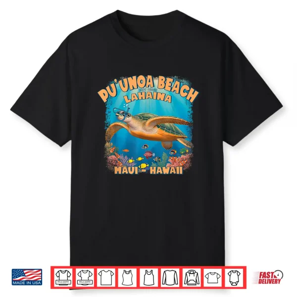 Lahaina Baby Beach Maui Hawaii Snorkeling Turtle Keepsake Shirt