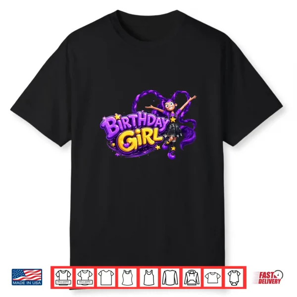 Lily Love Braids Birthday Girl Shirt