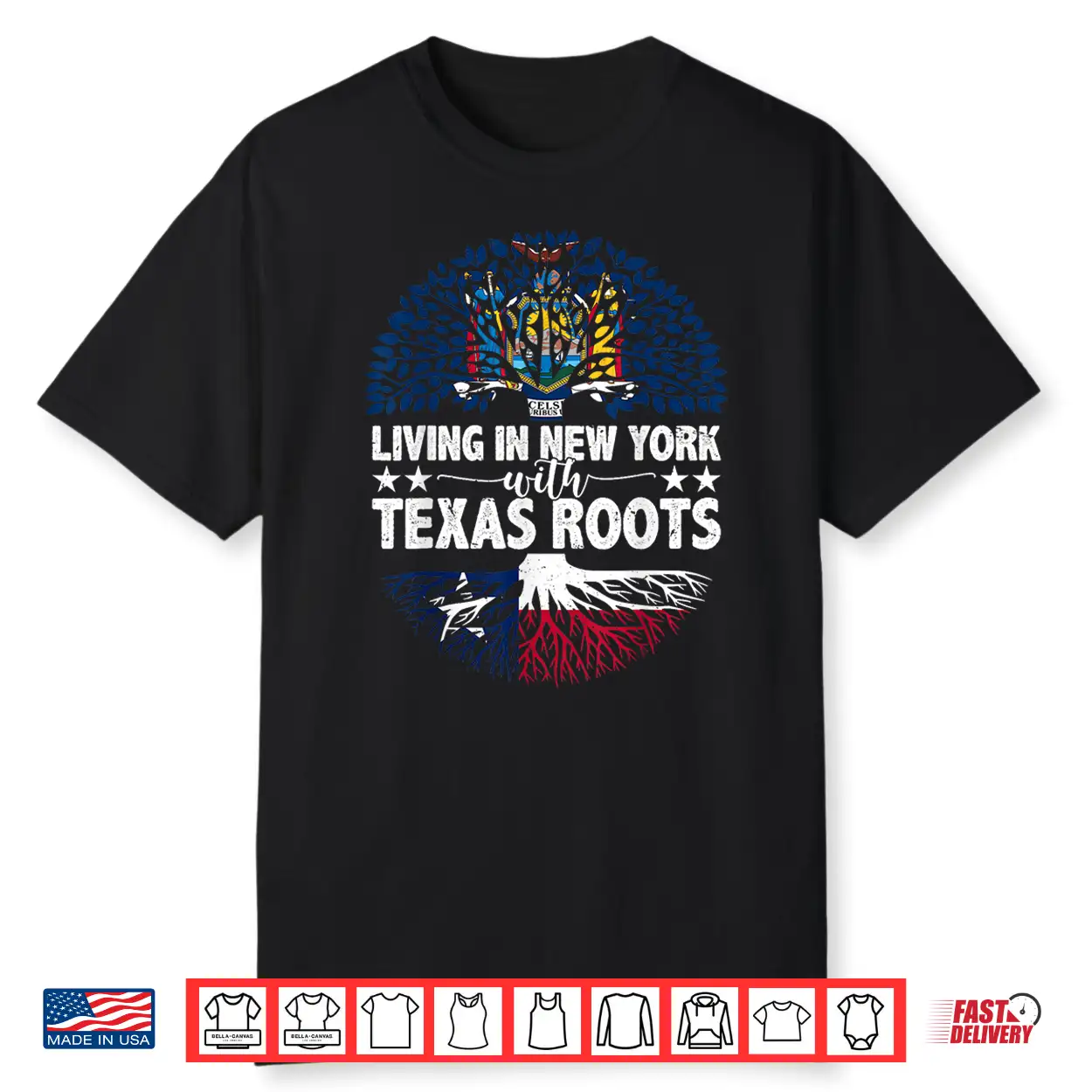 Living In New York With Texas Roots Texas Independence Day Shirt Living In New York With Texas Roots Texas Independence Day Shirt