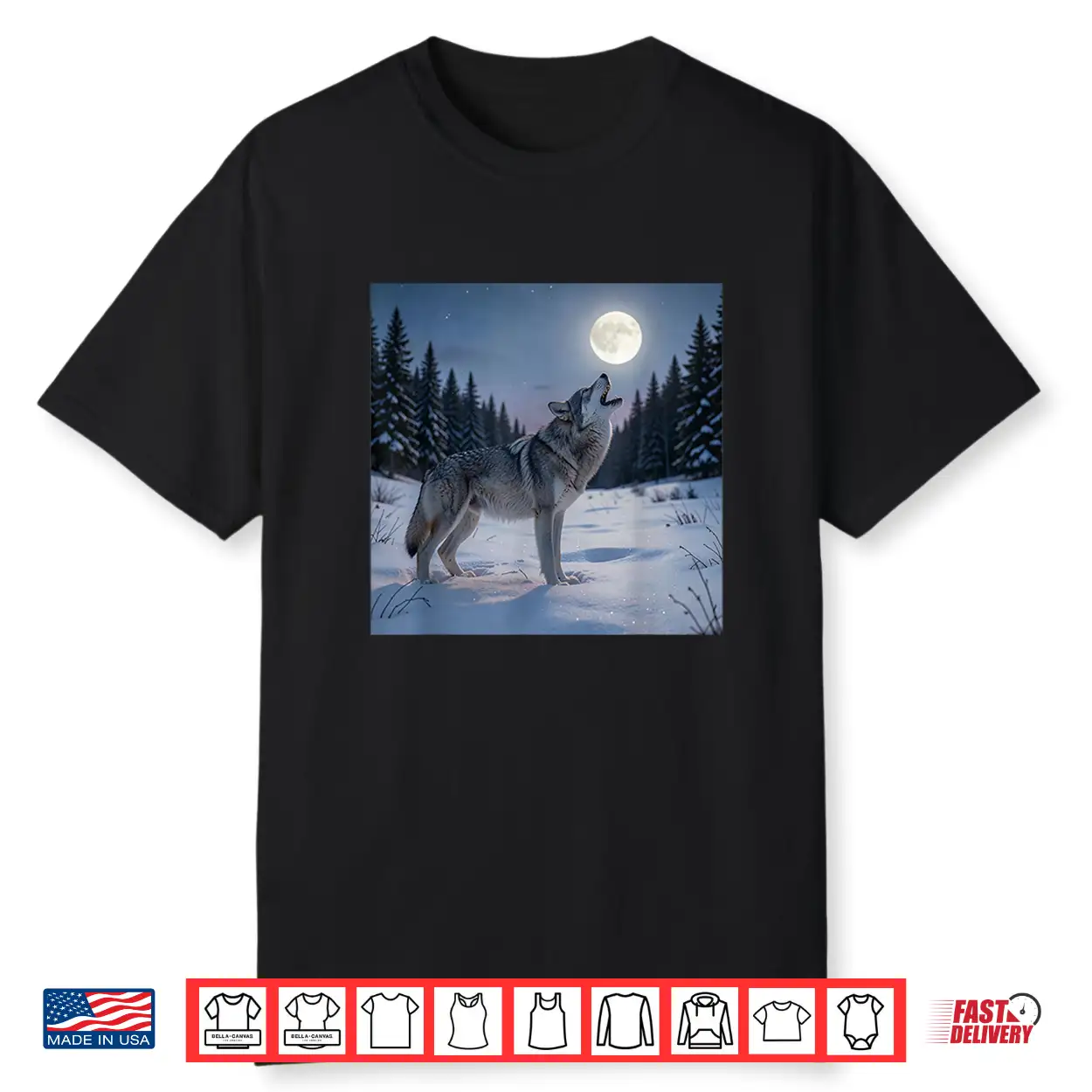 Lone Wolf Howling At The Moon Shirt Lone Wolf Howling At The Moon Shirt