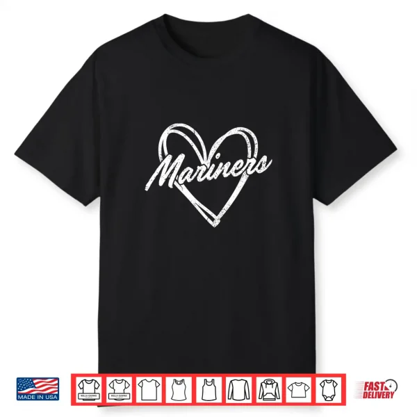 Mariners Heart Vintage Gift Shirt