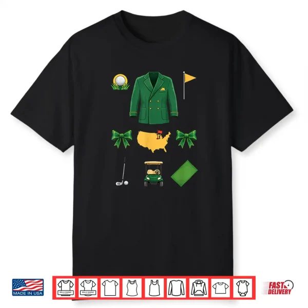 Masters Green Golf Icons Funny Golfing Shirt