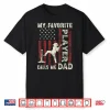 Mens Father’S Day Favorite Player Calls Me Dad Us Flag T Ball Dad Shirt