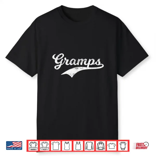 Mens Gramps Gift Grandpa Papa Grandad Father’S Day T Shirt