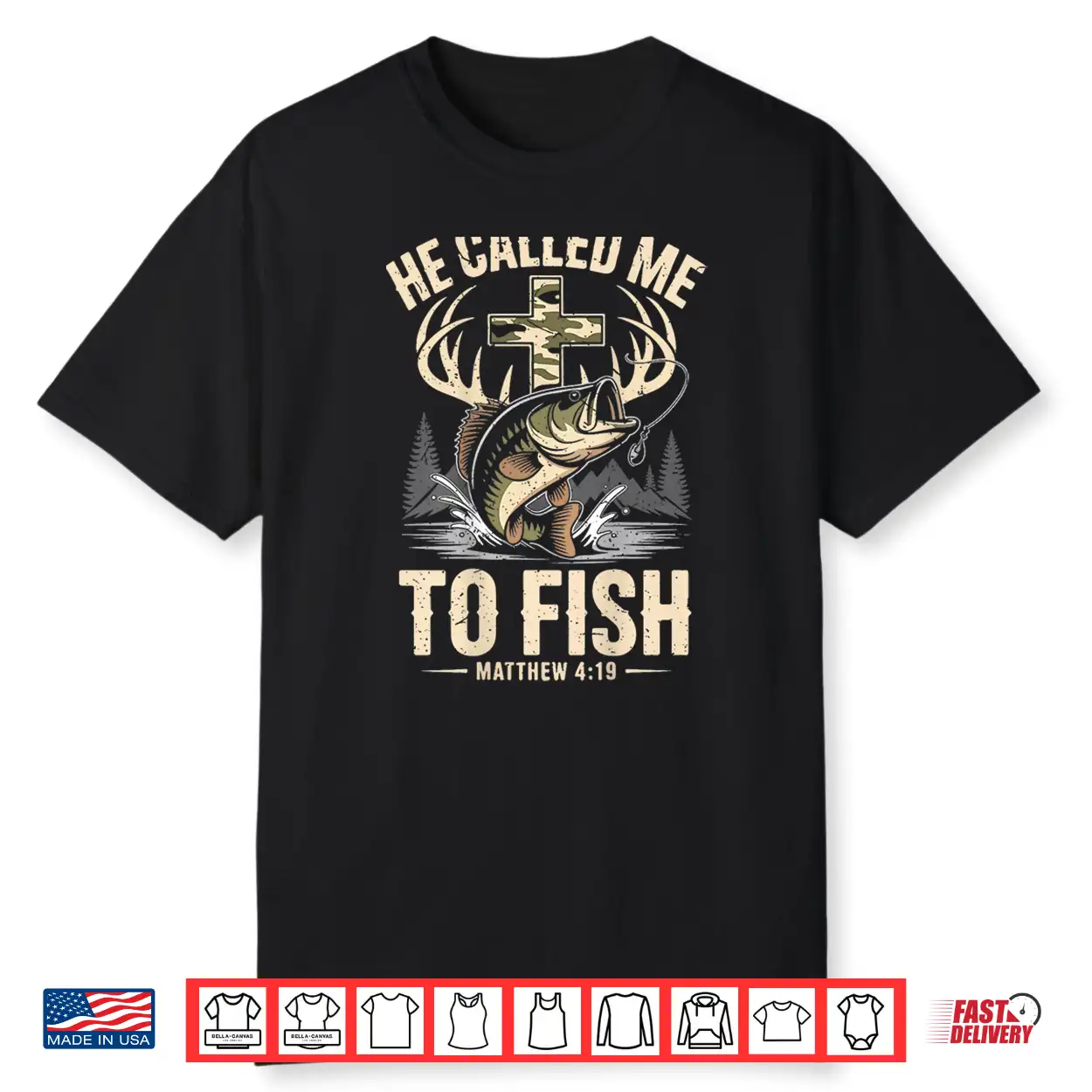Mens He Called Me To Fish Christian Fisherman Fishing Faith Shirt Mens He Called Me To Fish Christian Fisherman Fishing Faith Shirt