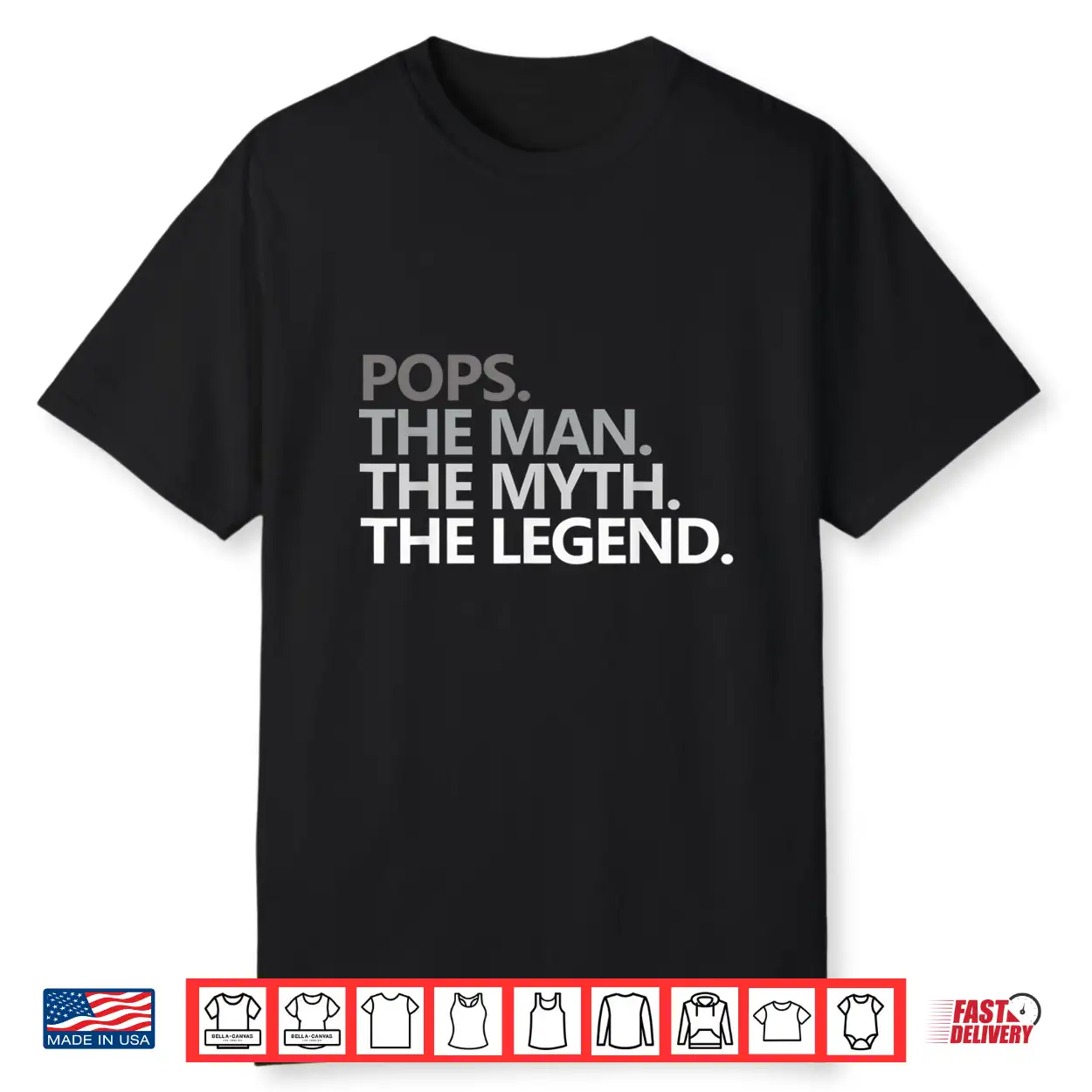 Mens Pops The Man The Myth The Legend Father’S Day Gift Shirt Mens Pops The Man The Myth The Legend Father’S Day Gift Shirt