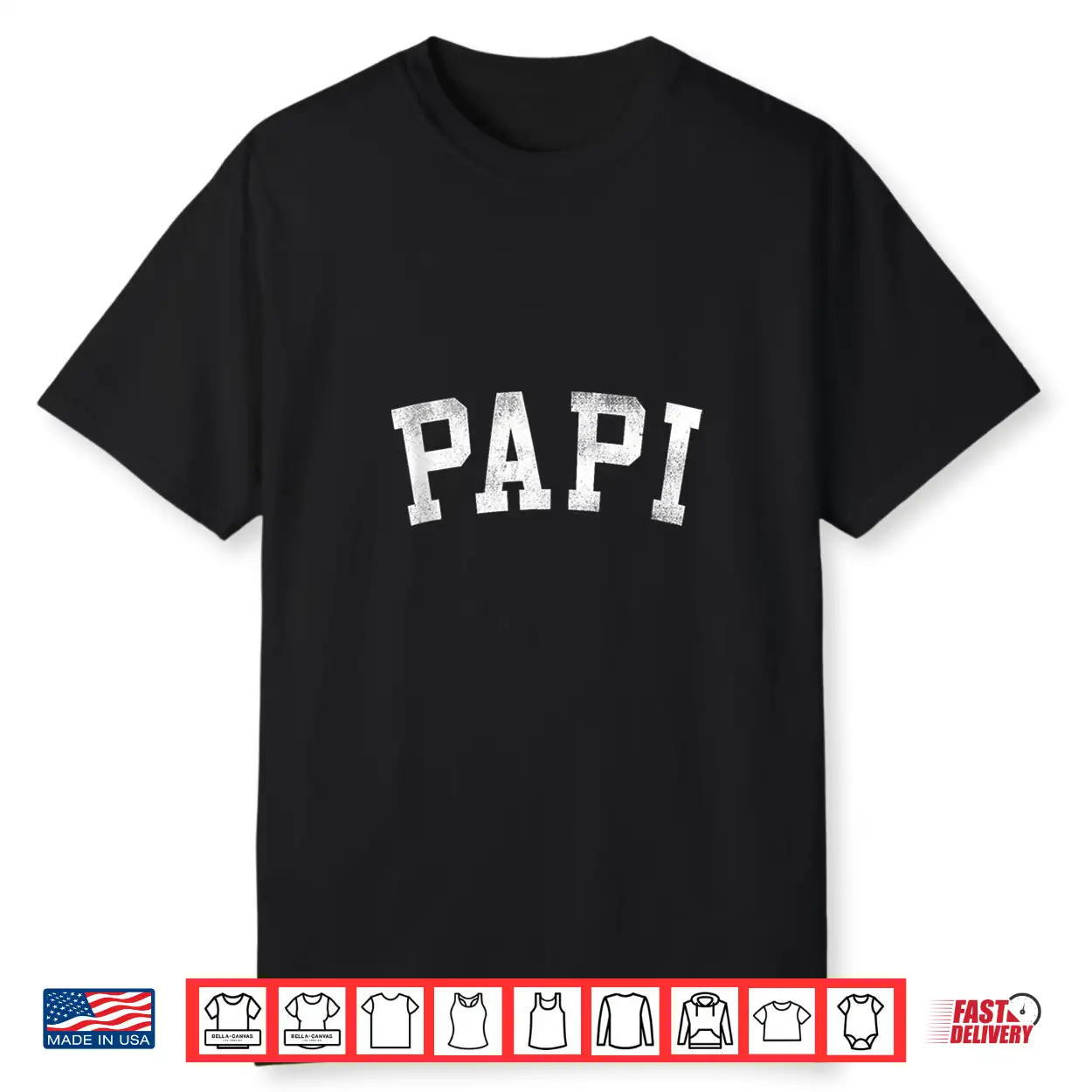 Mens Papi Classic Bold Font Father’S Day Papi Shirt Mens Papi Classic Bold Font Father’S Day Papi Shirt