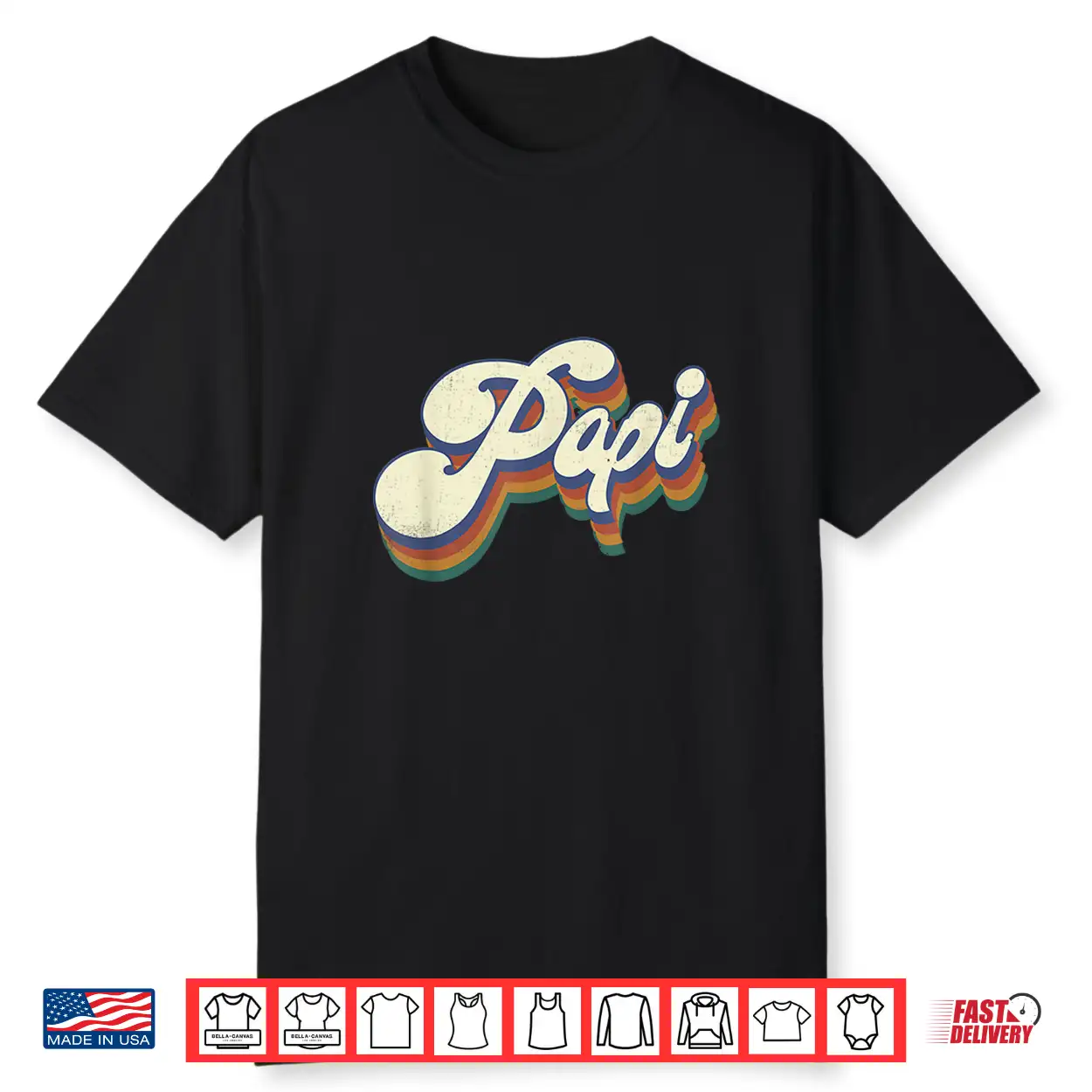 Mens Papi Gifts Retro Vintage Father’S Day Papi Shirt Mens Papi Gifts Retro Vintage Father’S Day Papi Shirt