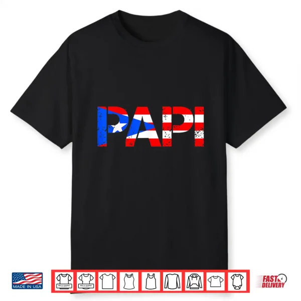 Mens Puerto Rico Flag Father’S Day Patriotic Puerto Rican Pride Shirt