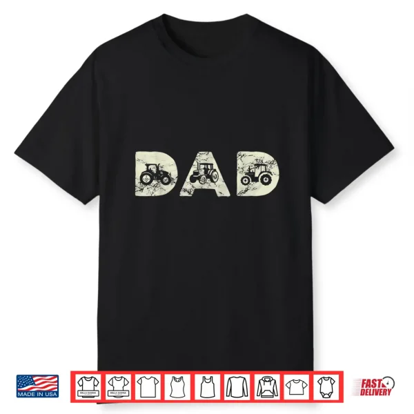 Mens Tractor Dad Farming Father Farm Lover Farmer Daddy Shirt