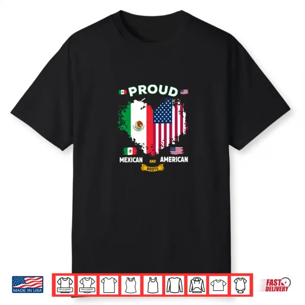 Mexican American Flag Outfit Idea For Kids & Mexico Flag Shirt