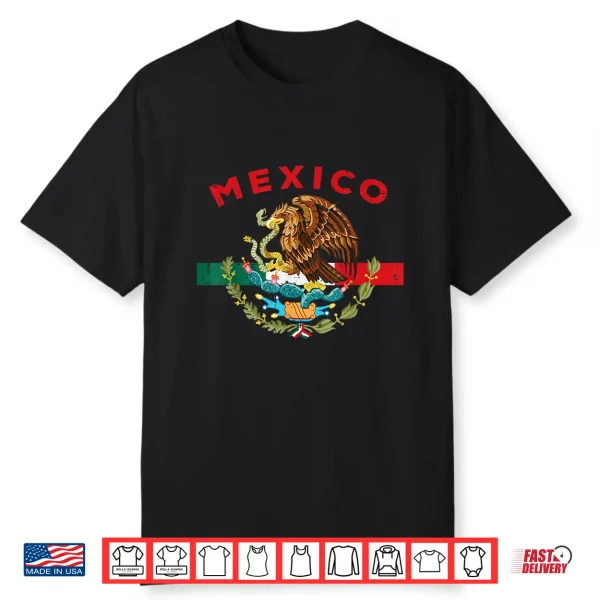Mexican Independence Day Mexico Flag Eagle Men Women Kids Shirt