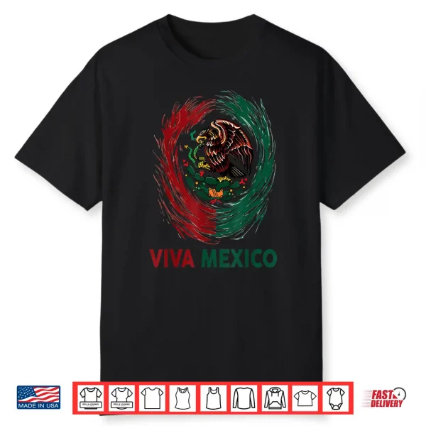 Mexican Viva Mexico Independence Day Flag Women Men Kids Shirt