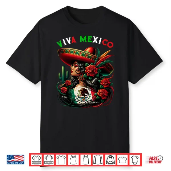 Mexico Girl Mexico Flag Mexico Pride Viva Mexico Shirt