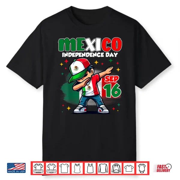 Mexico Independence Day September 16 Celebration Boys Shirt
