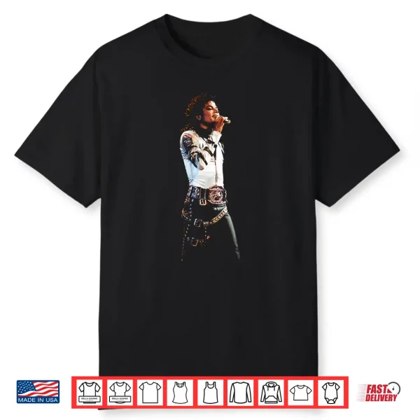 Michael Jackson Bad World Tour Man In The Mirror 1988 Shirt