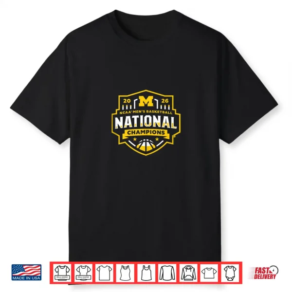Michigan Wolverines National Champs 2026 Basketball Icon Shirt