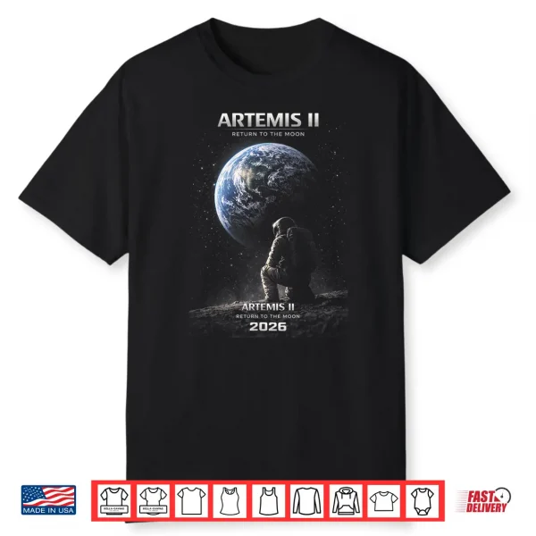 Mission To The Moon Artemis 2026 Rocket Launch Artemis 2 Shirt