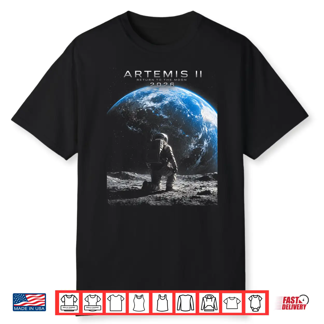 Mission To The Moon Astronaut Artemis 2026 Rocket Artemis 2 Shirt Mission To The Moon Astronaut Artemis 2026 Rocket Artemis 2 Shirt