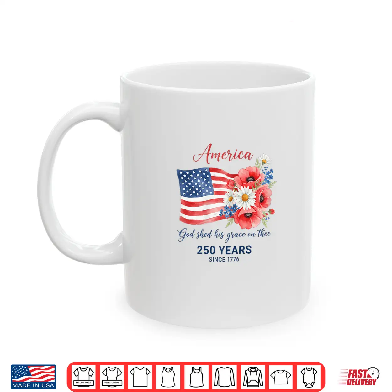 250 Years Since 1776 Patriotic Floral Flag Shirt 250 Years Since 1776 Patriotic Floral Flag Shirt
