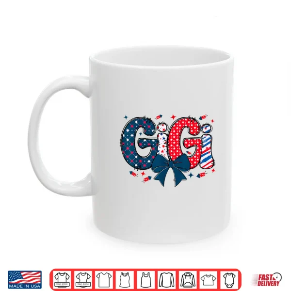 Mug 4th July Gigi Coquette Red White and Blue Independence Day Shirt