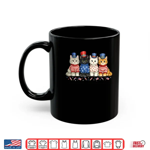 4Th Of July Patriotic Cats Flags Fireworks Independence Day Shirt 3 Mug 4th of July Patriotic Cats Flags Fireworks Independence Day Shirt