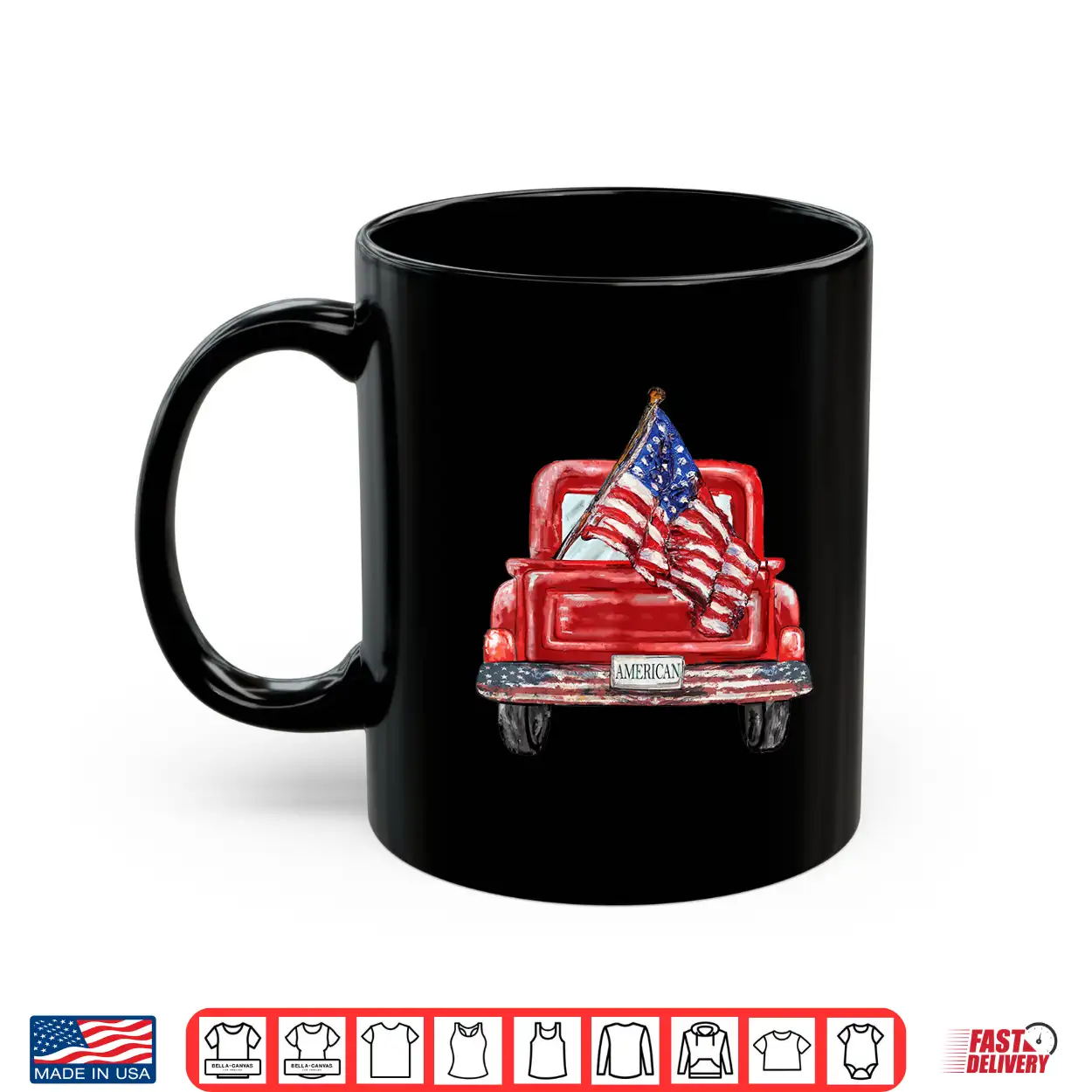 4Th Of July Red Truck American Flag Independence Day Usa Shirt 4Th Of July Red Truck American Flag Independence Day Usa Shirt