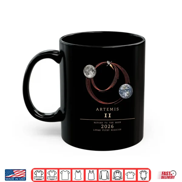 Mug Artemis Artemis 2 Rocket Launch Moon Shirt