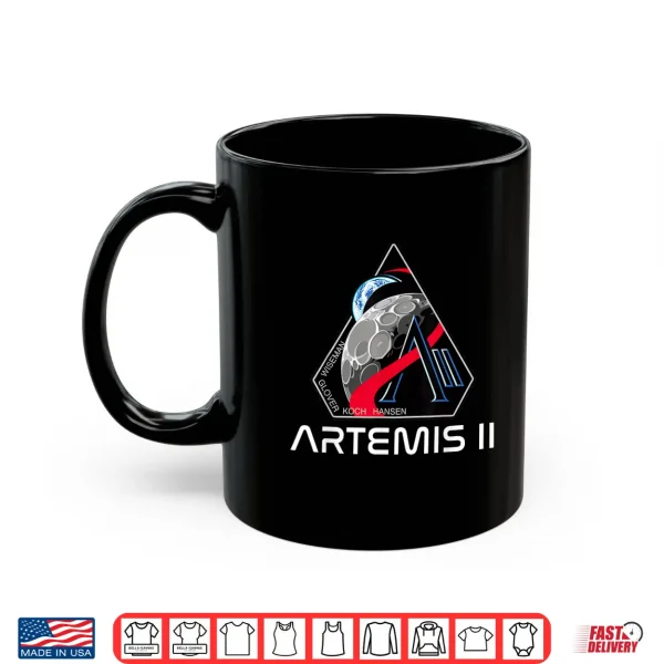 Artemis Ii Moon Mission Crew Space Exploration Shirt 3 Mug Artemis II Moon Mission Crew Space Exploration Shirt