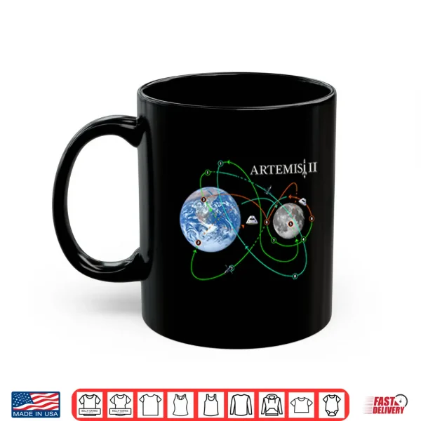Artemis Ii Moon Mission Nasa Space Program Fan Shirt 3 Mug Artemis II Moon Mission NASA Space Program Fan Shirt
