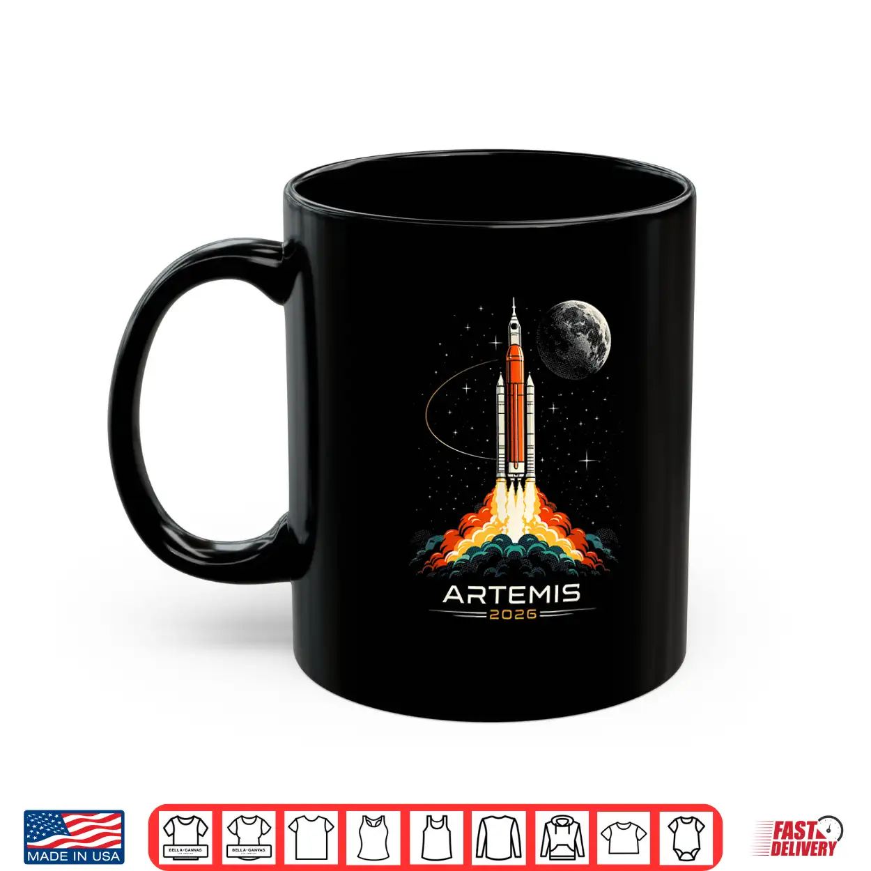 Artemis Ii Space Rocket Launch Mission To The Moon Artemis 2 Shirt Artemis Ii Space Rocket Launch Mission To The Moon Artemis 2 Shirt