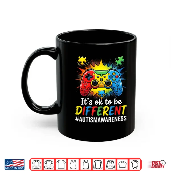 Mug Autism Awareness Gamer Puzzle Autism Blue Support Shirt