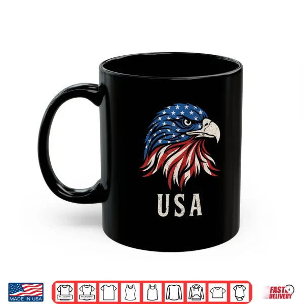 Mug Bald Eagle 4th of July Independence Day Retro Eagle Shirt