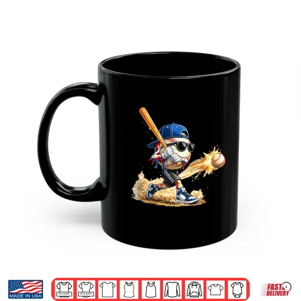 Mug Baseball Drip for Boy Ice Cream Drip Baseball Life Style 101 Shirt