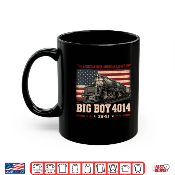 Mug Big Boy 4014 Vintage Steam Locomotive Railroad Train Engine Shirt