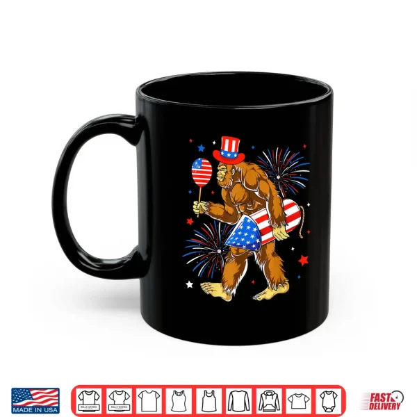 Bigfoot Firework American Flag Bigfoot 4Th Of July Sasquatch Shirt 3 Mug Bigfoot Firework American Flag Bigfoot 4th of July Sasquatch Shirt