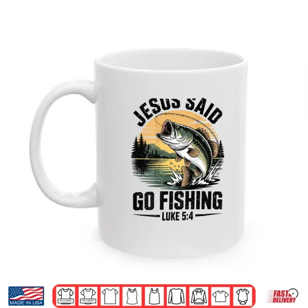 Boy Christian Fishing Jesus Said Go Fishing Bible Verse Teen Shirt 3 Mug Boy Christian Fishing Jesus Said Go Fishing Bible Verse Teen Shirt