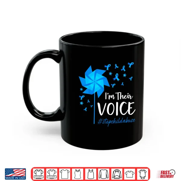 Child Abuse Awarenchild Abuess I'M Their Voice Fly Dandelion Shirt 3 Mug Child Abuse AwarenChild Abuess Im Their Voice Fly Dandelion Shirt