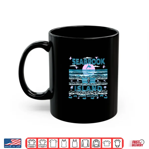 Mug Cute Dolphin Lover Family Seabrook Island SC Family Beach Shirt