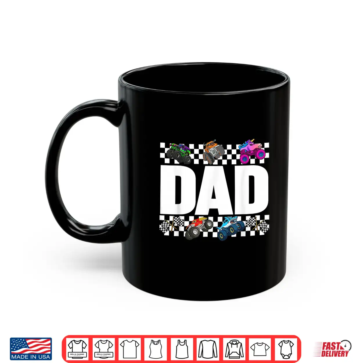 Dad Monster Truck Family Crew Birthday Matching Men Dad Shirt Dad Monster Truck Family Crew Birthday Matching Men Dad Shirt