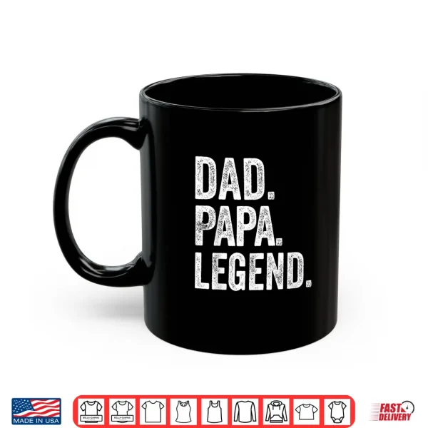 Mug Dad Papa Legend Vintage Distressed Bold Papa Graphic Shirt
