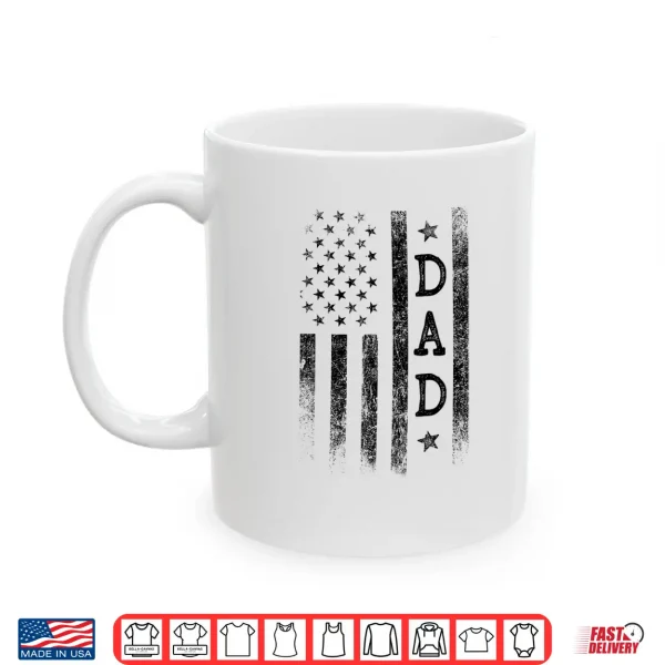 Mug Dad Patriotic American USA Flag Fathers Day Dad Shirt